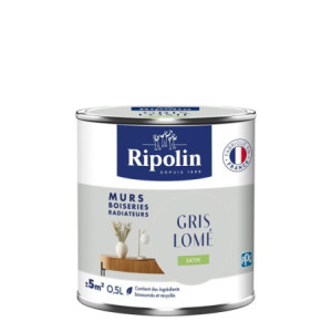 PEINTURE MURS BOISERIES RADIATEURS GRIS LOME SATIN 0,5L