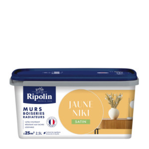 PEINTURE MURS BOISERIES RADIATEURS JAUNE NIKI SATIN 2,5L