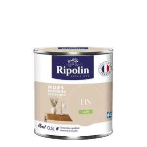 PEINTURE MURS BOISERIES RADIATEURS LIN SATIN 0,5L