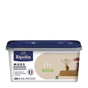 PEINTURE MURS BOISERIES RADIATEURS LIN SATIN 2,5L