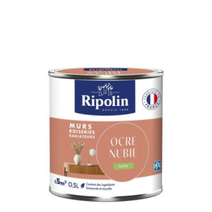 PEINTURE MURS BOISERIES RADIATEURS OCRE NUBIE SATIN 0,5L