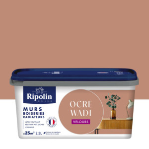 PEINTURE MURS BOISERIES RADIATEURS OCRE WADI VELOURS 2,5L