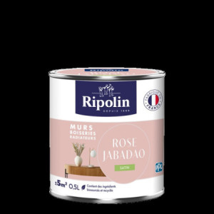 PEINTURE MURS BOISERIES RADIATEURS ROSE JABADAO SATIN 0,5L