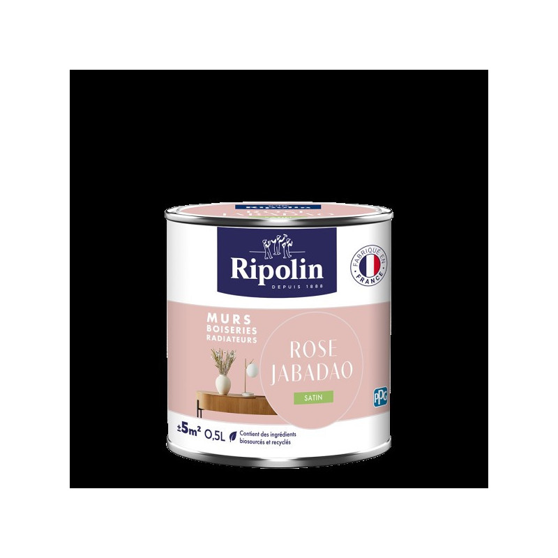 PEINTURE MURS BOISERIES RADIATEURS ROSE JABADAO SATIN 0,5L