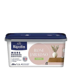 PEINTURE MURS BOISERIES RADIATEURS ROSE JABADAO SATIN 2,5L