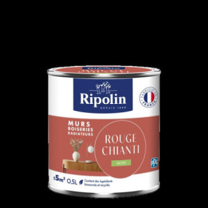 PEINTURE MURS BOISERIES RADIATEURS ROUGE CHIANTI SATIN 0,5L