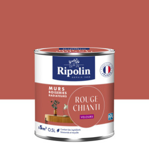 PEINTURE MURS BOISERIES RADIATEURS ROUGE CHIANTI VELOURS 0,5L