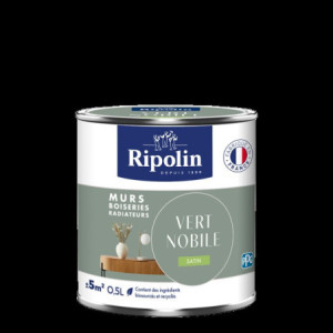 PEINTURE MURS BOISERIES RADIATEURS VERT NOBILE SATIN 0,5L