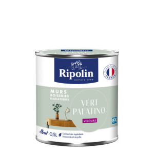 PEINTURE MURS BOISERIES RADIATEURS VERT PALATINO VELOURS 0,5L