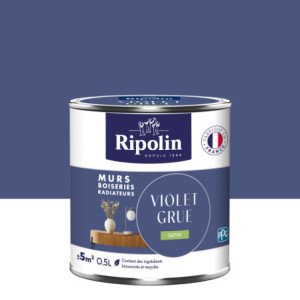 PEINTURE MURS BOISERIES RADIATEURS VIOLET GRUE SATIN 0,5L