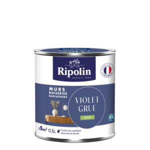 PEINTURE MURS BOISERIES RADIATEURS VIOLET GRUE SATIN 0,5L