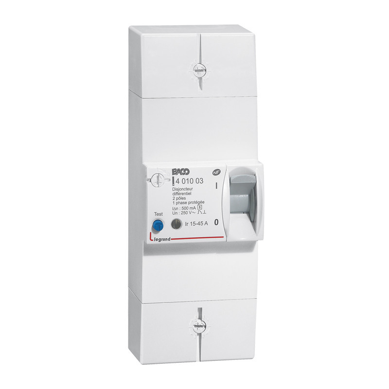 DISJONCTEUR DE BRANCHEMENT ENEDIS TARIF BLEU 500MA SÉLECTIF