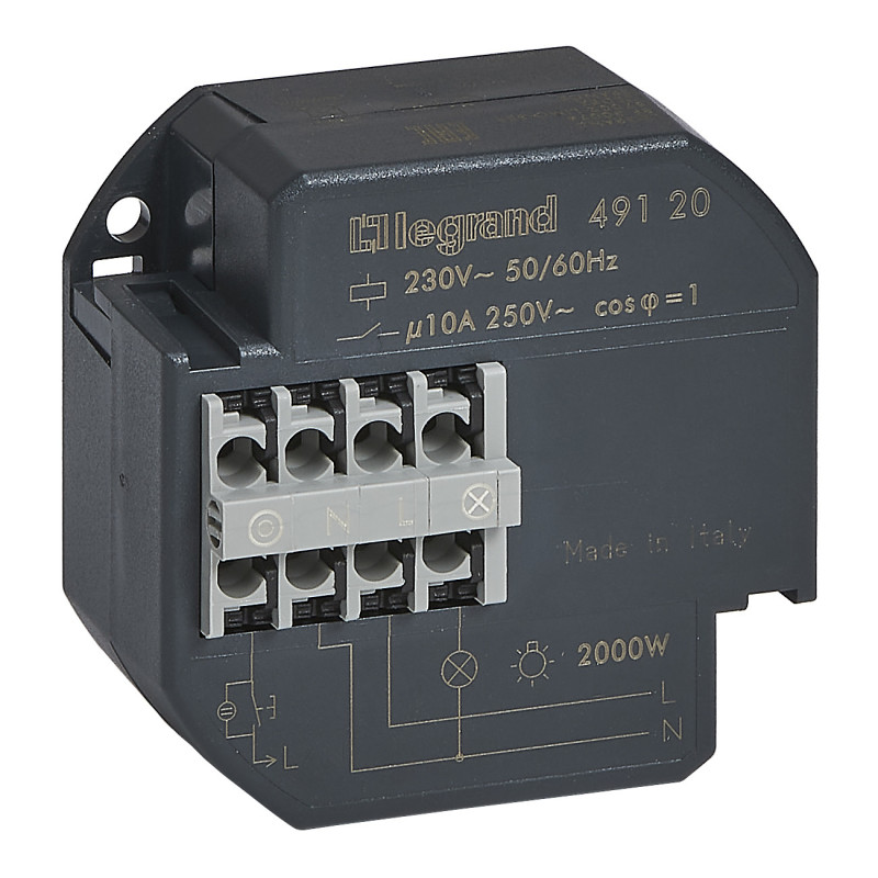 TÉLÉRUPTEUR UNIPOLAIRE 10AX 230V~