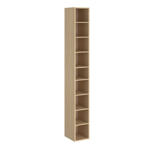 COLONNE RANGE CHAUSSURES STEP 9 CASES CHENE AVEC FOND