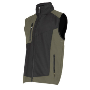 Gilet sans manches de travail FABIO - Noir/kaki Taille L