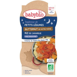 Bols pour le soir Tendresse de petits légumes riz 2 X 200 g