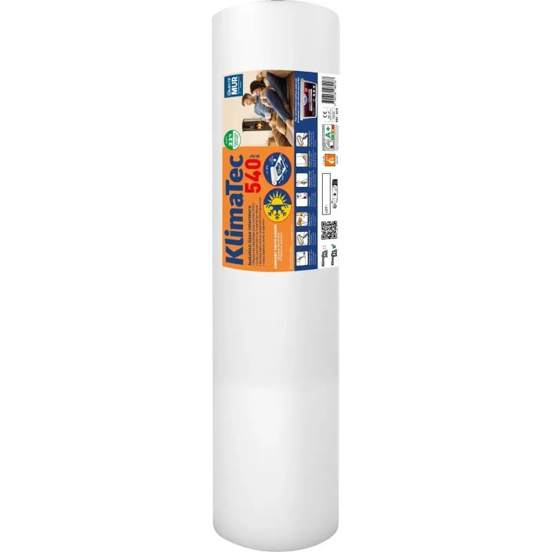 Packshot de la toile isolante murale KLIMATEC 540 g/m² 10 m x 1 m AQUILIA