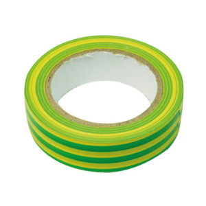 RUBAN ADHESIF 10 Mètres vert / jaune