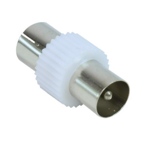 Adaptateur TV antenne fiche mâle 9mm/ femelle 9,52mm
