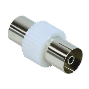 Adaptateur TV antenne fiche mâle 9,52mm/ femelle 9mm