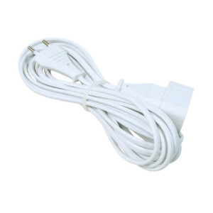 Prolongateur 5mètres 2x0,75mm² blanc