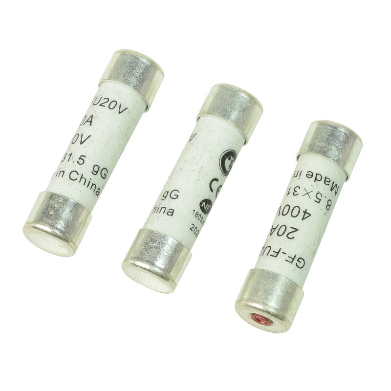 3 fusibles à  voyant 20 Ampères