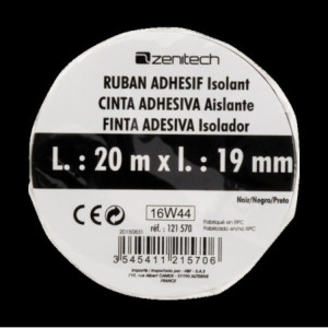 ROULEAU ADHESIF 19MMX20M NOIR