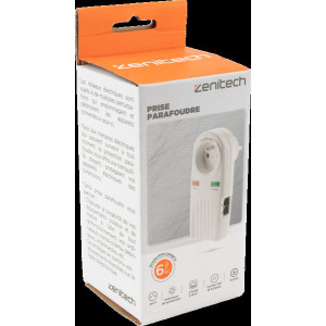 PRISE PARAFOUDRE 16A 2P+T FICHES TV/TEL/SAT