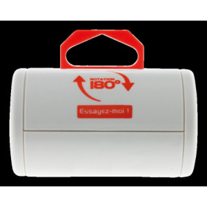 BIPLITE ROTATIVE 2X16A BLANC/GRIS PC