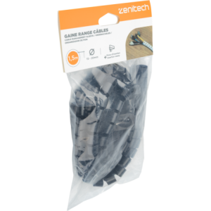 KIT RANGE CABLE NOIR DIAMETRE 20 1,5M