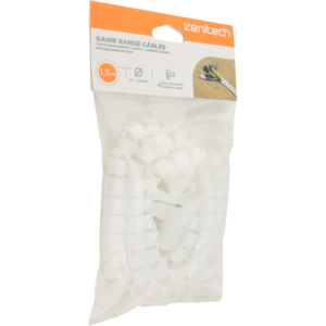 KIT RANGE CABLE BLANC DIAMETRE 20 1,5M