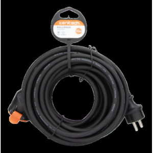 PROLONGATEUR A CLAPET 10M H07RN-F 3G1.5 NOIR-ORANGE
