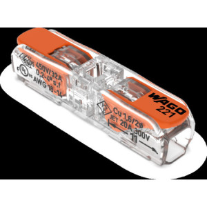 SACHET DE 10 BORNES WAGO SERIE 221 INLINE