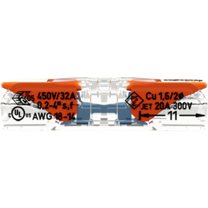 SACHET DE 10 BORNES WAGO SERIE 221 INLINE
