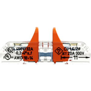 SACHET DE 10 BORNES WAGO SERIE 221 INLINE