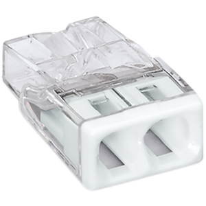 SACHET DE 10 BORNES 2 ENTREES WAGO SERIE 2273