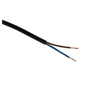CABLE H03VVH2-F 2X0,75 NOIR vendu au mètre linéaire