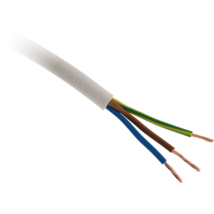 CABLE H05VV-F 3G2,5 BLANC vendu au mètre linéaire