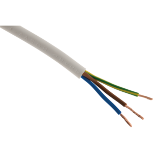 CABLE H05VV-F 3G2,5 BLANC vendu au mètre linéaire