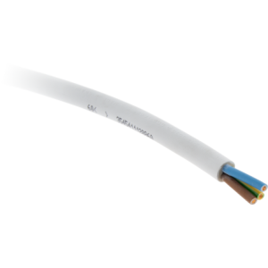 CABLE H05VV-F 3G2,5 BLANC vendu au mètre linéaire