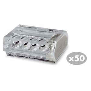 50 BORNES AUTO POUR 5 FILS 1 À 2,5 MM² - WAGO