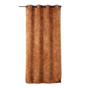 Rideau à 8 œillets Colorado orange caramel - 135x260cm