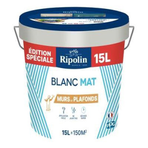 Peinture murs et plafonds Edition Spéciale bicouche blanc mat 15 L