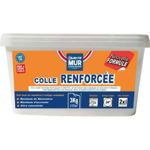 Colle renforcée universelle prête à l'emploi pour toiles et revêtements muraux - 3 kg